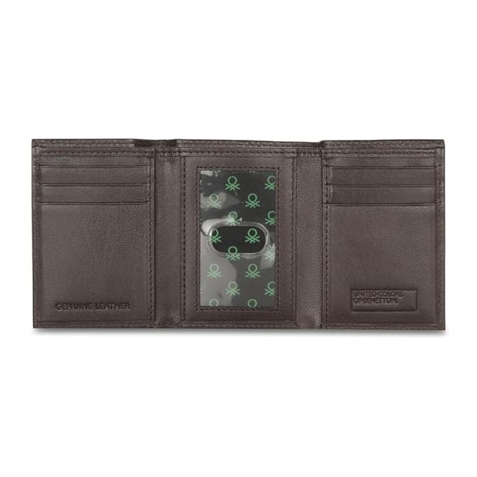United Colors oF Benetton Chellis Men Trifold Wallet - Brown