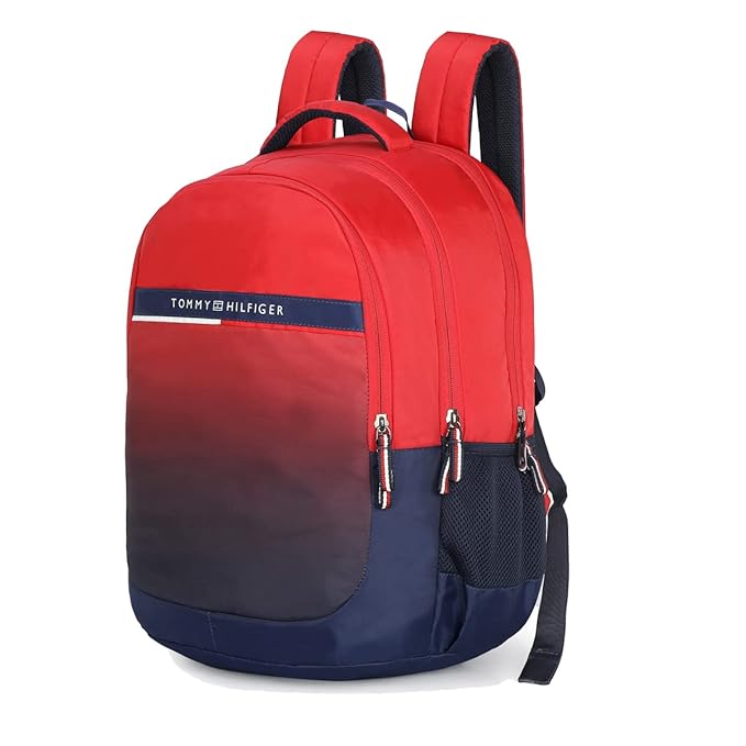 Tommy Hilfiger Tanner Unisex Backpack Red + Navy