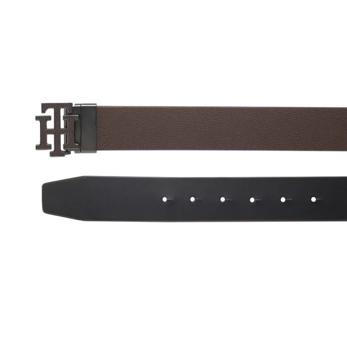 Tommy Hilfiger Nicholls Men's Reversible Belt Brown+Black