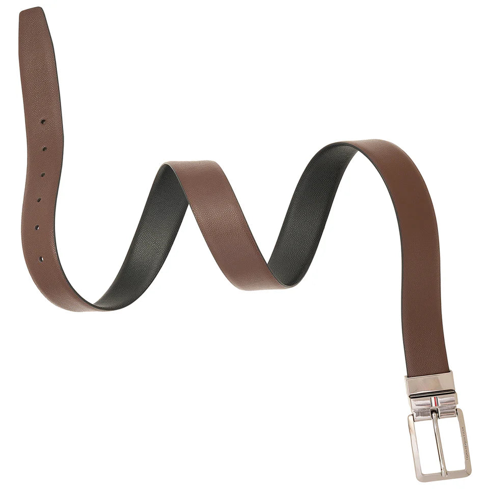 Tommy Hilfiger Grenaa Men's Reversible Belt Brown+ Black