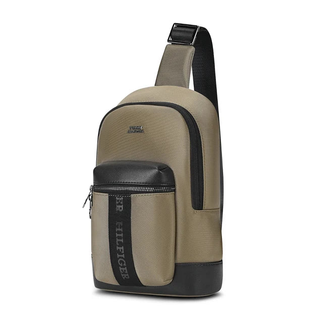 Tommy Hilfiger Cary Unisex Crossbody Beige & Black