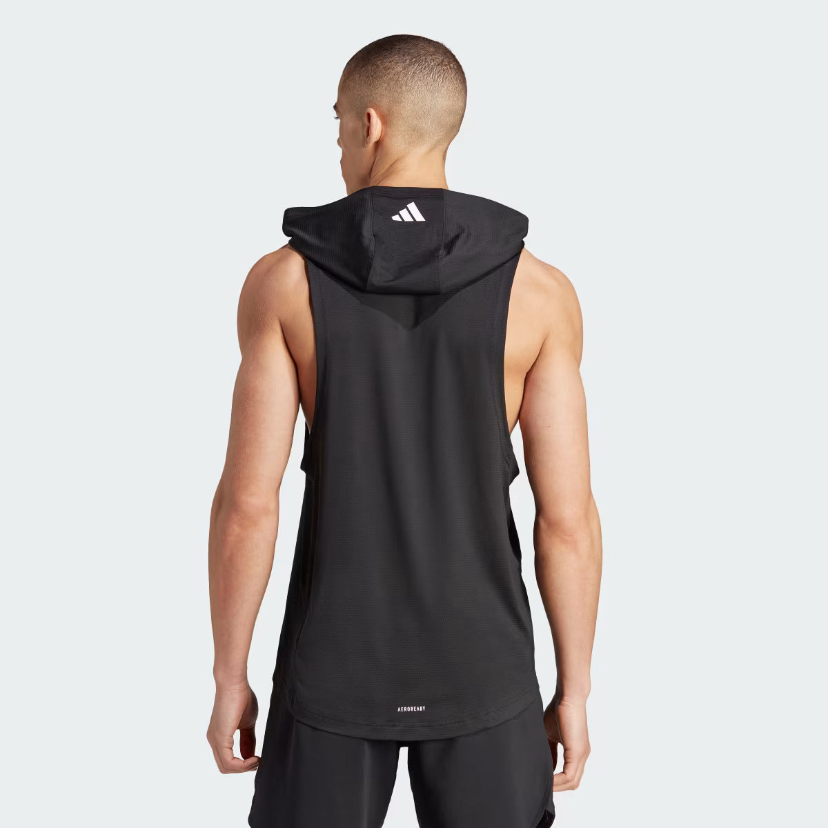 ADIDAS TRAIN ICONS BIG LOGO TRAINING HOODIE TANK TOP