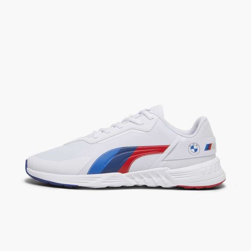 Puma BMW MMS Tiburion Logo  Low Boot - White/Cool Cobalt/Pop Red - brand27.com