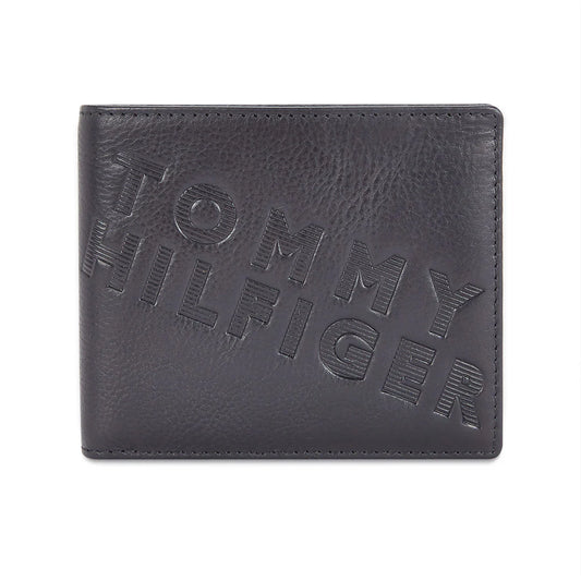 Tommy Hilfiger Oliver Men's Leather Global Coin Wallet Navy