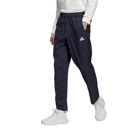 ADIDAS AEROREADY ESSENTIALS STANFORD OPEN HEM EMBROIDERED SMALL LOGO PANTS