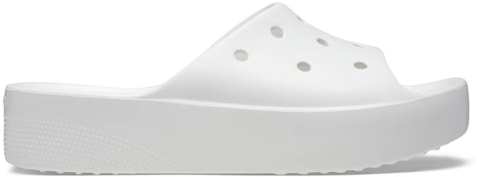 Crocs Platform Side White