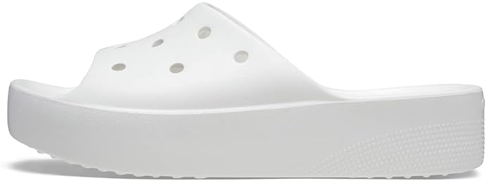 Crocs Platform Side White