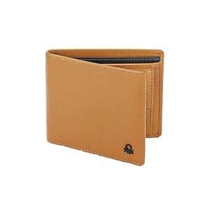 United Colors OF Benetton  Brenon Men Leather Wallet - Tan