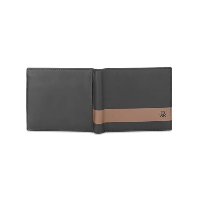 United Colors oF Benetton Kade Leather Multicard Coin Wallet for Men - Black