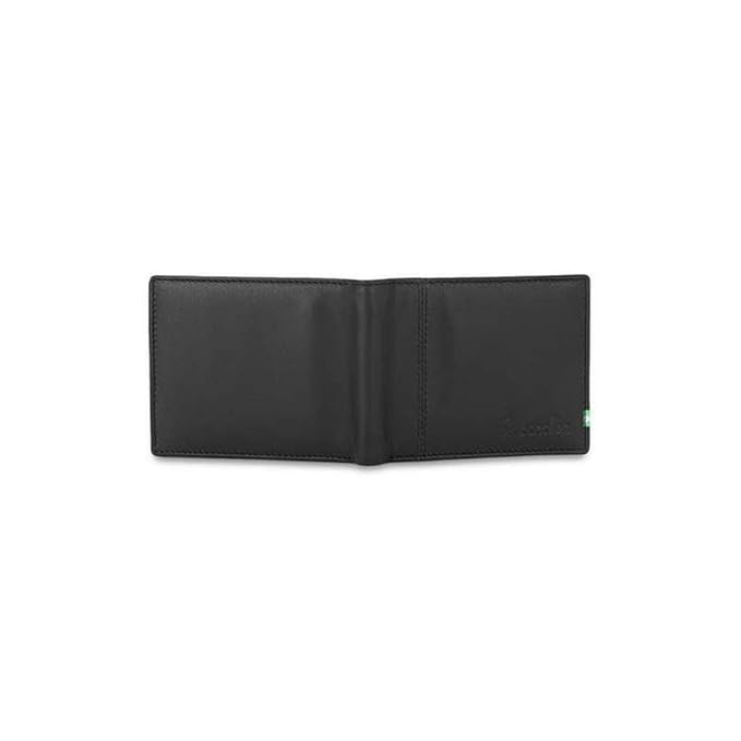 United Colors OF Benetton Mace Leather Global Coin Wallet for Men - Black,