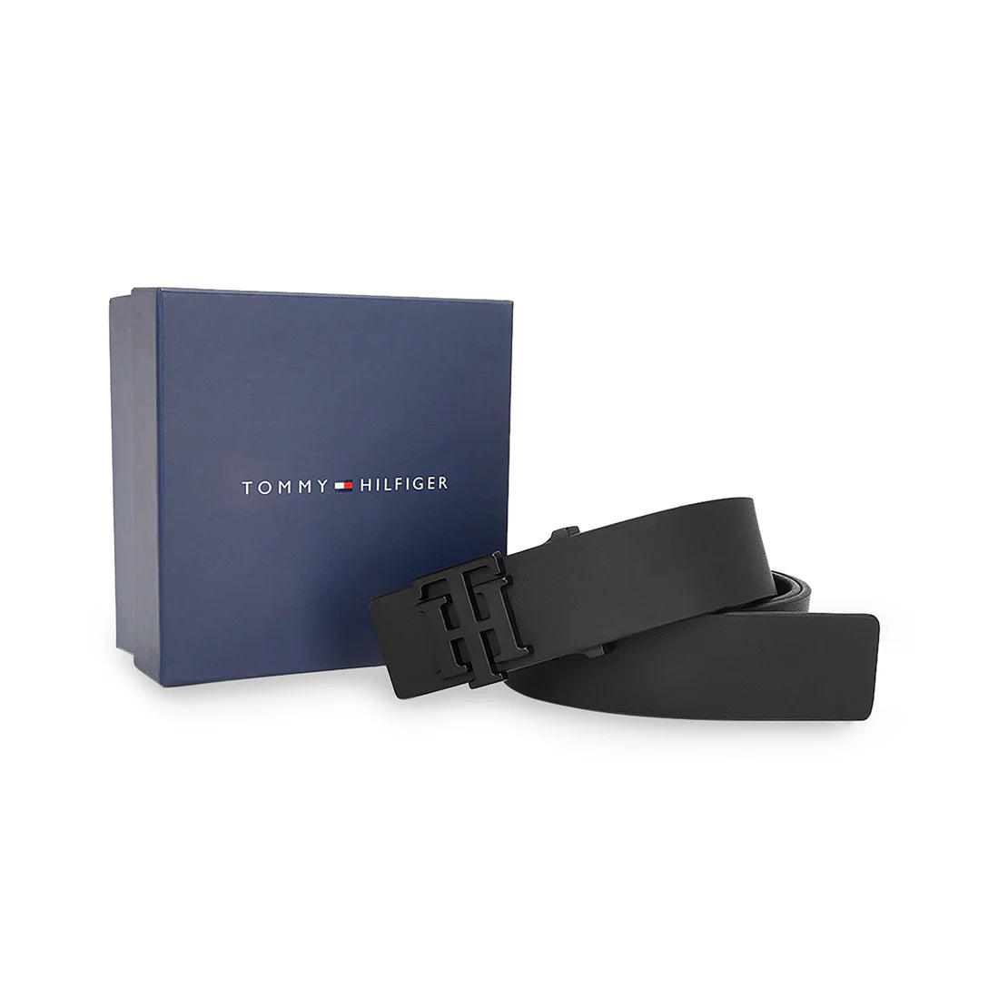 Tommy Hilfiger Nandewar Men's Leather Belt Black