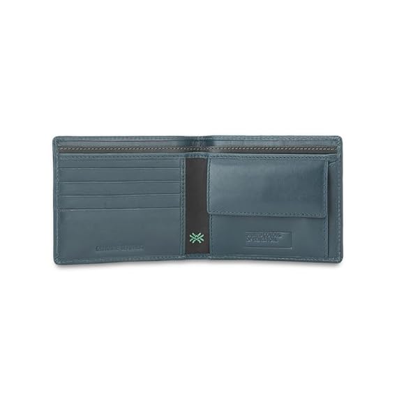 United Colors OF Benetton Bron Leather Global Coin Wallet for Men