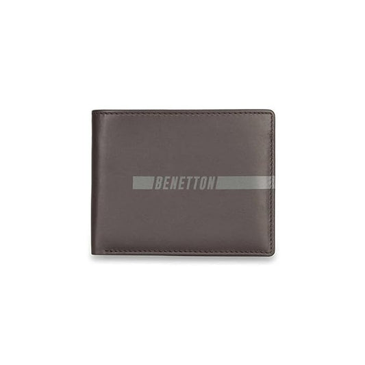 United Colors OF Benetton Cloyd Leather Passcase Wallet for Men - Brown