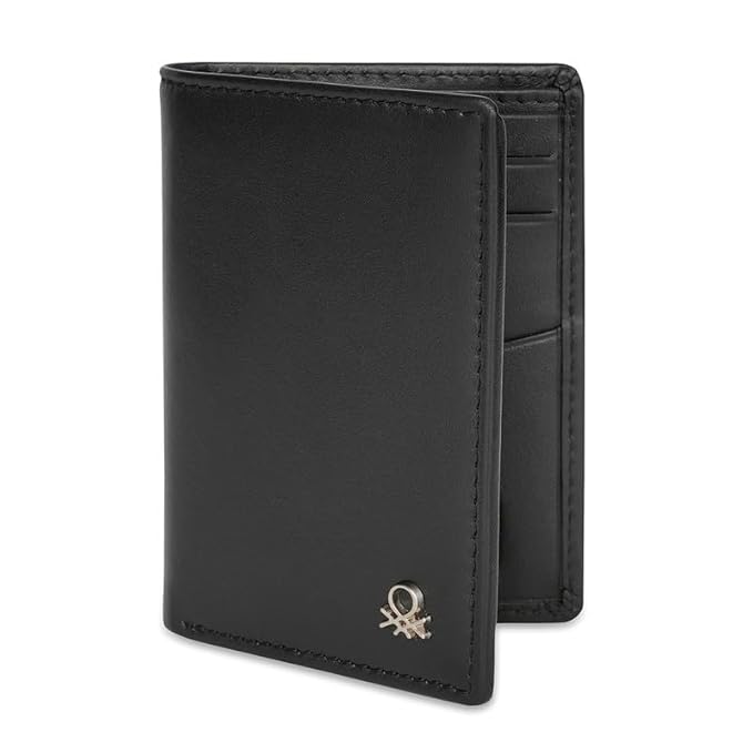 United Colors Of Benetton Lotario Men Bifold Wallet - Black