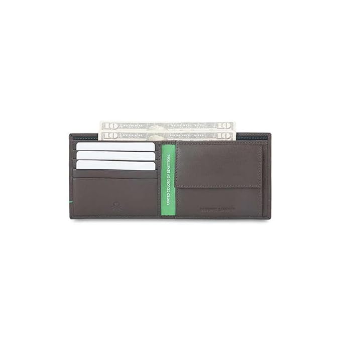 United Colors OF Benetton Bradley Leather Global Coin Wallet for Men