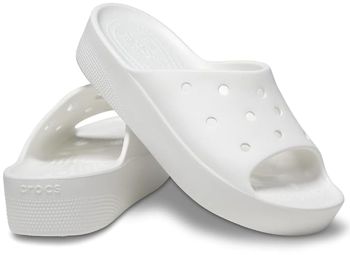 Crocs Platform Side White