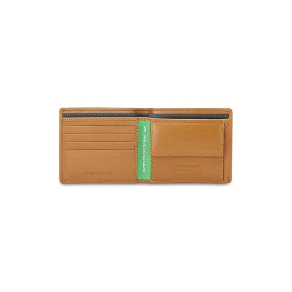 United Colors OF Benetton  Brenon Men Leather Wallet - Tan