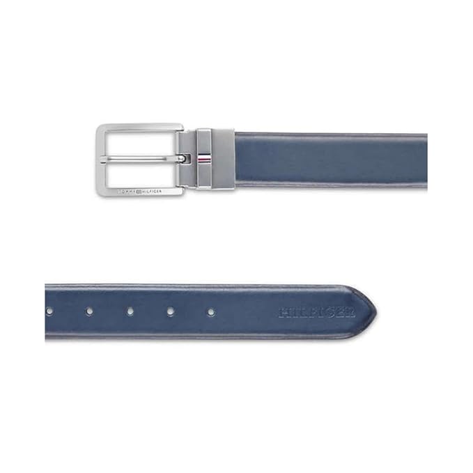 Tommy Hilfiger Aarhus Reversible Men Belt Navy+Wine