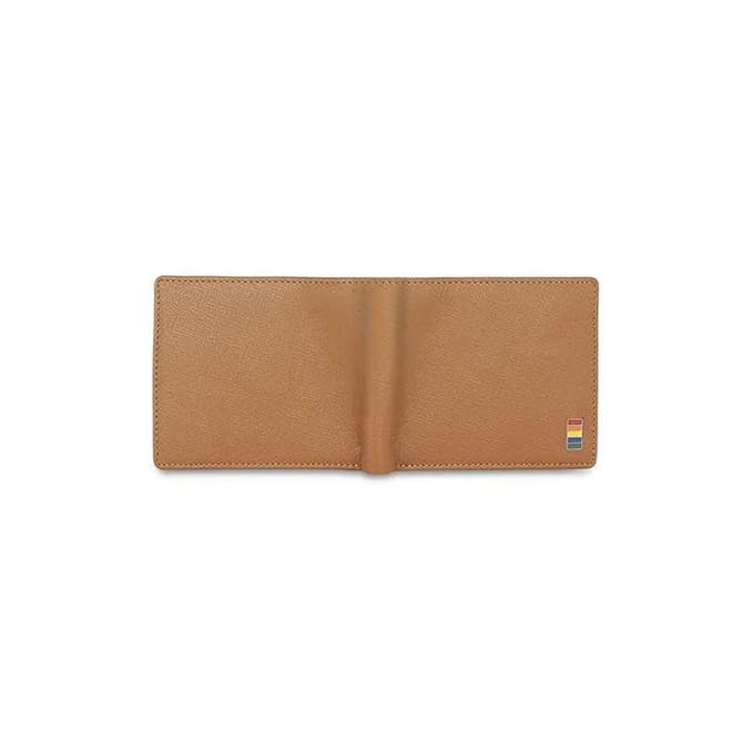 United Colors OF Benetton Roan Leather Global Coin Wallet for Men - Tan