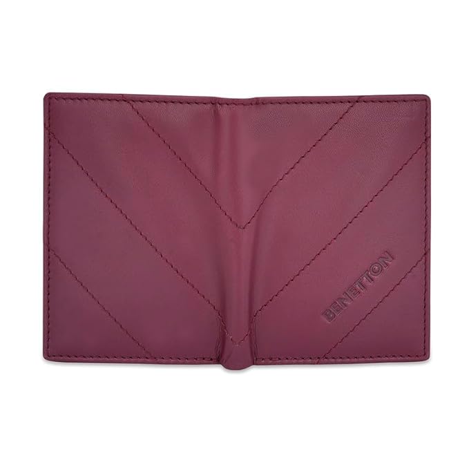 United Colors OF Benetton Ezekiel Men Bifold Wallet - (Wine)