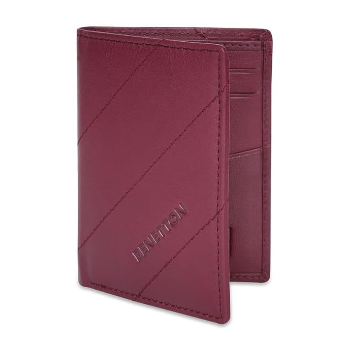 United Colors OF Benetton Ezekiel Men Bifold Wallet - (Wine)