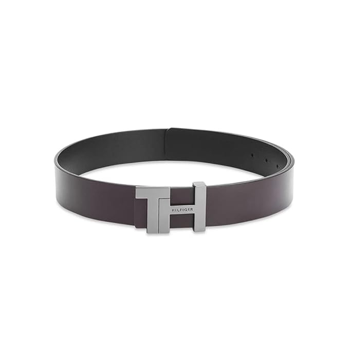 Tommy Hilfiger Cesar Men's Leather Reversible Belt Black+Brown