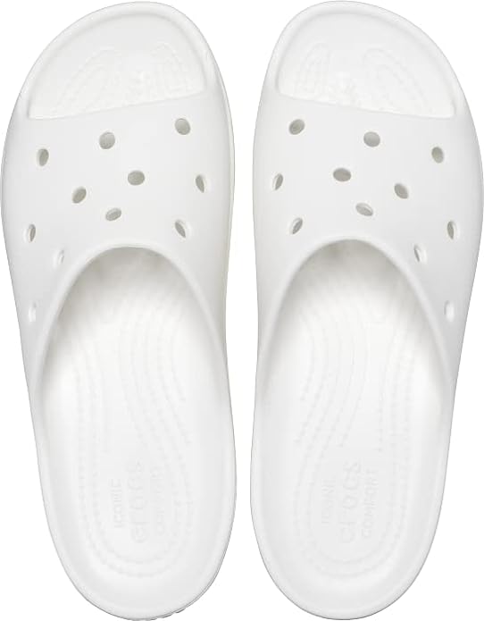 Crocs Platform Side White