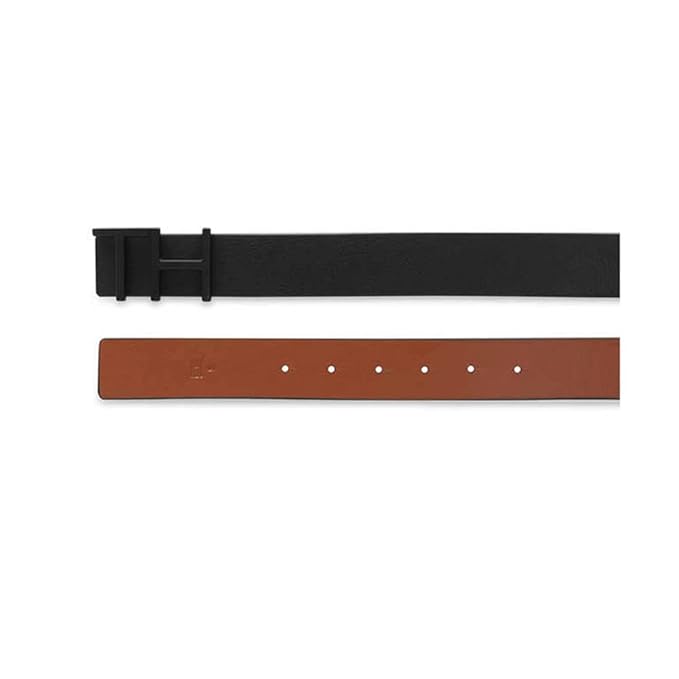 Tommy Hilfiger Cusack Leather Reversible Belt For Men Black+Tan