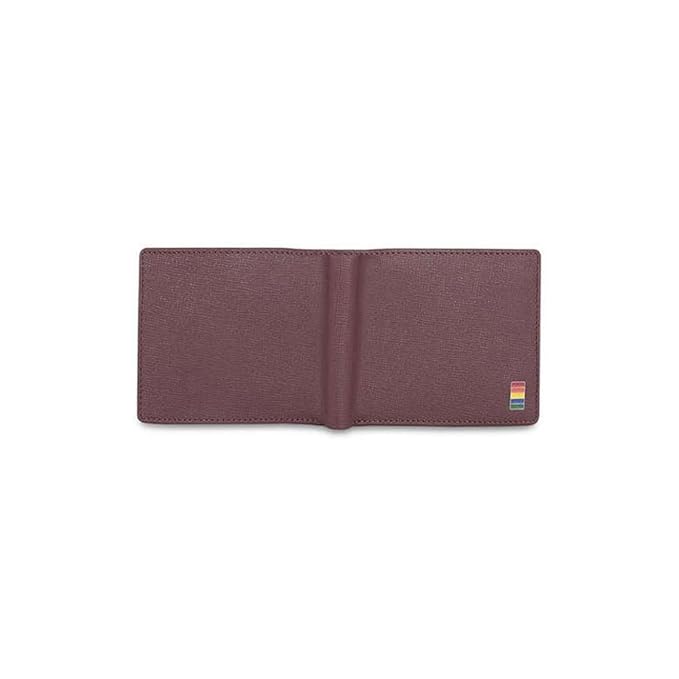 United Colors oF Benetton Roan Leather Multicard Coin Wallet for Men - Wine