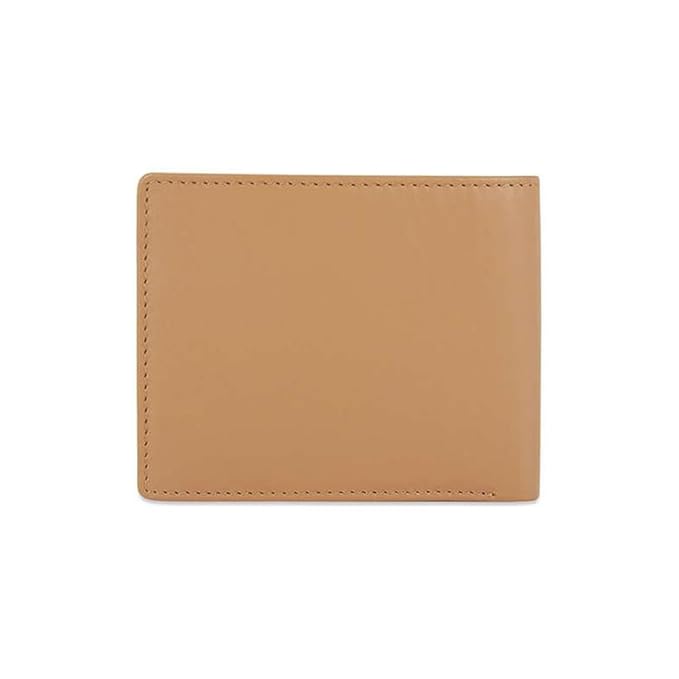 United Colors OF Benetton Justino Leather Global Coin Wallet for Men - Tan