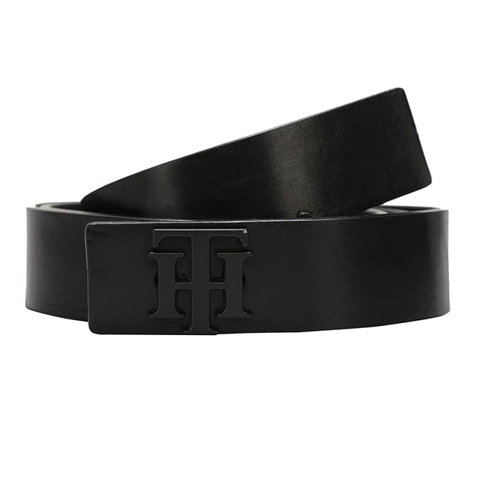 Tommy Hilfiger Herveys Leather Belt For Men Black