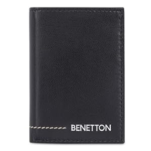 United Colors oF Benetton Chellis Men Trifold Wallet - Black