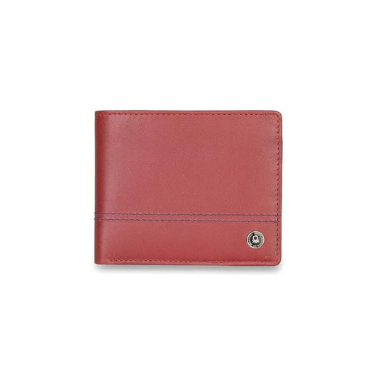 United Colors OF Benetton Roque Leather Multicard Coin Wallet for Men (Wine)