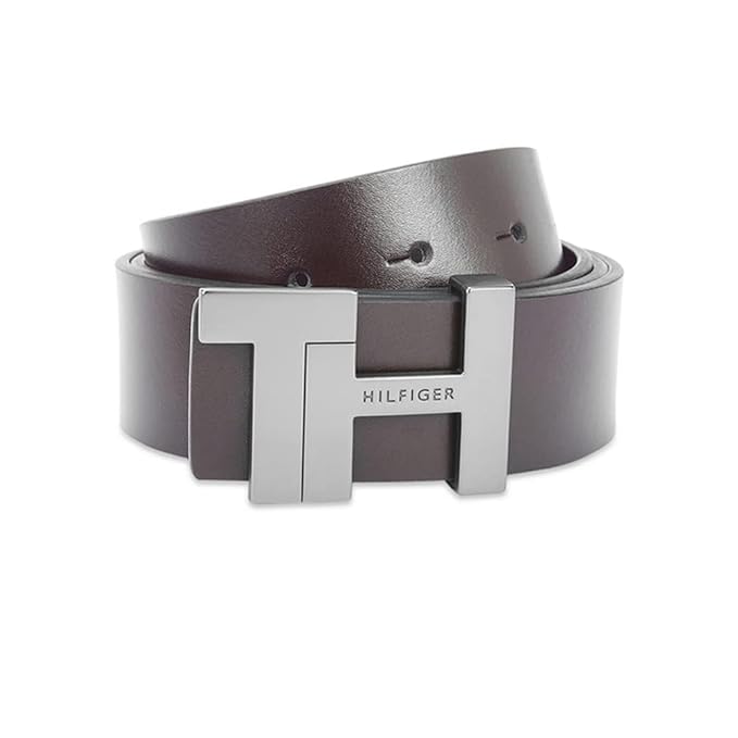 Tommy Hilfiger Cesar Men's Leather Reversible Belt Black+Brown