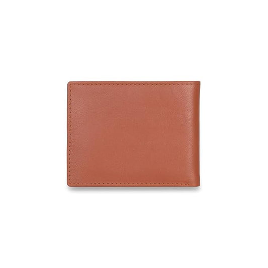 United Colors OF Benetton Mace Leather Global Coin Wallet for Men - Tan