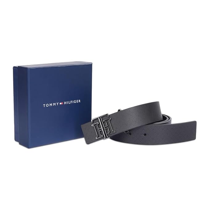 Tommy Hilfiger Elsmere Leather Belt Men Black