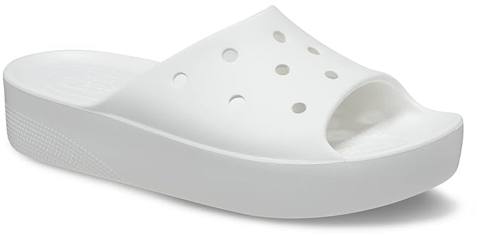 Crocs Platform Side White