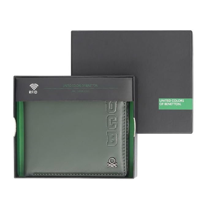 United Colors OF Benetton Wetherell Global Coin Wallet - Olive