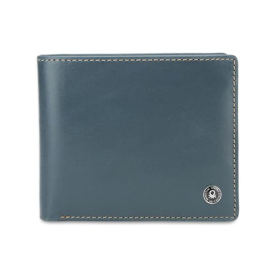 United Colors OF Benetton Bron Leather Global Coin Wallet for Men