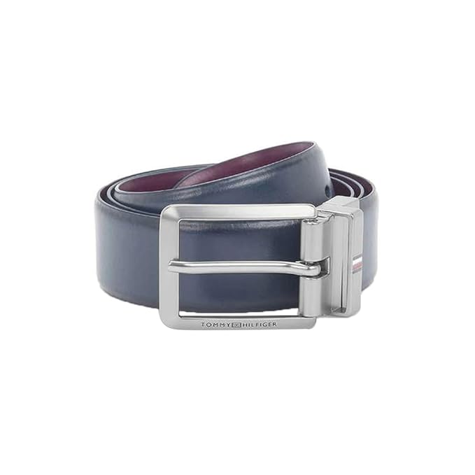 Tommy Hilfiger Aarhus Reversible Men Belt Navy+Wine