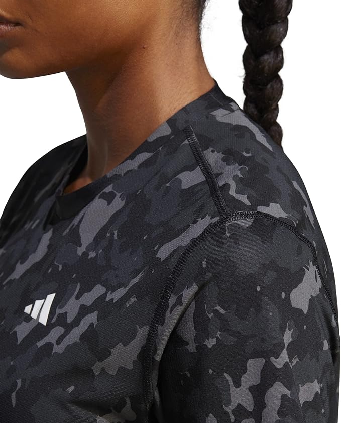 ADIDAS OWN THE RUN CAMO RUNNING TEE