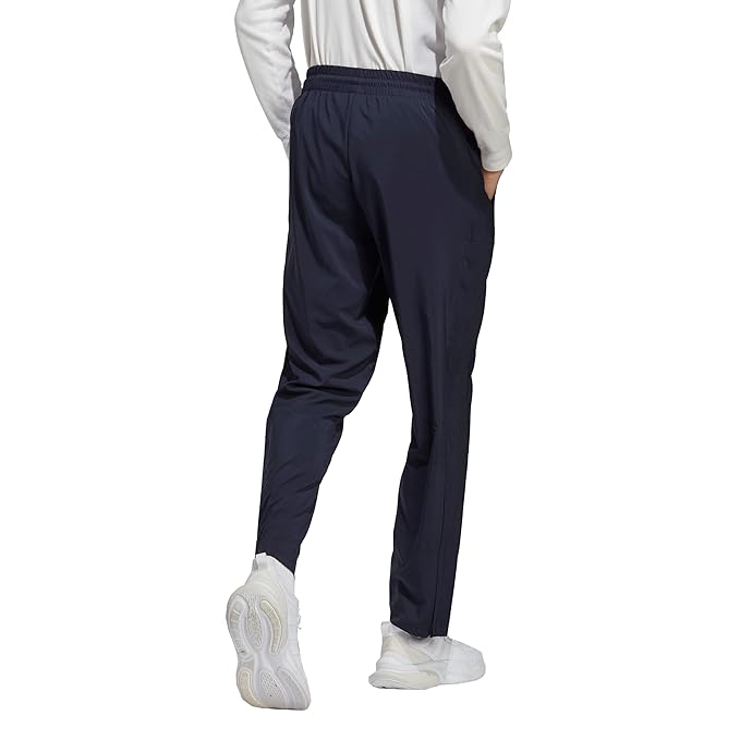 ADIDAS AEROREADY ESSENTIALS STANFORD OPEN HEM EMBROIDERED SMALL LOGO PANTS