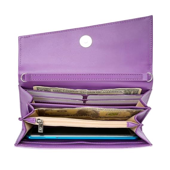 United Colors OF Benetton Elyna Women Wallet - Metallic Purple