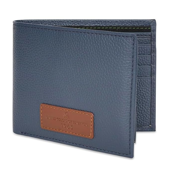 UNITED COLORS OF BENETTON Alfrid Men Passcase Wallet - Navy