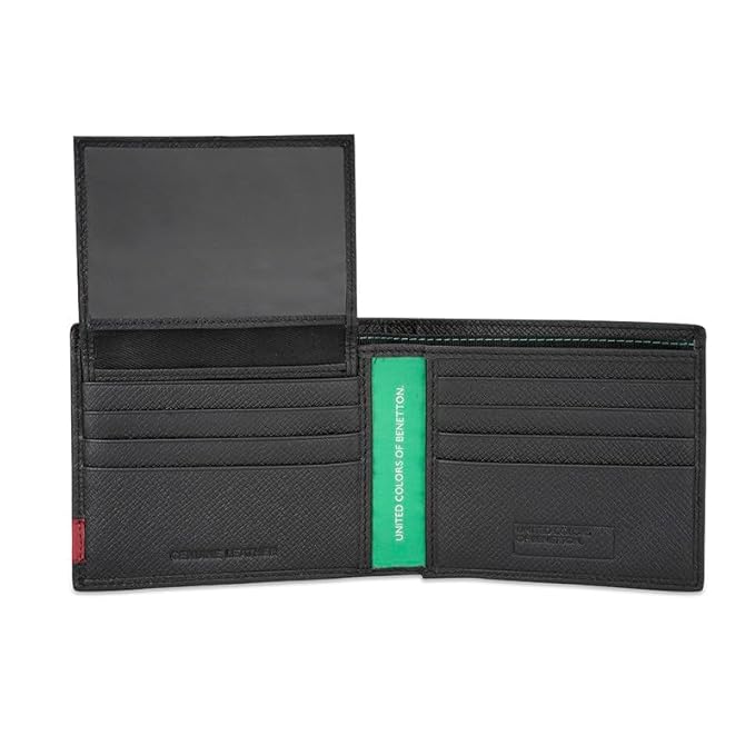 United Colors OF Benetton Adamo Men Passcase Wallet - Black