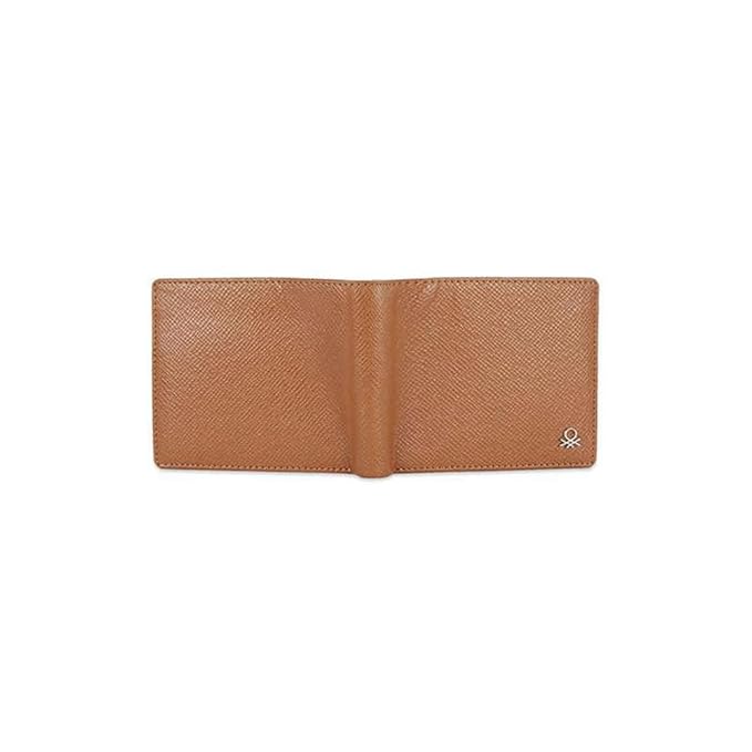 United Colors oF Benetton Novara Leather Multicard Coin Wallet for Men - Tan