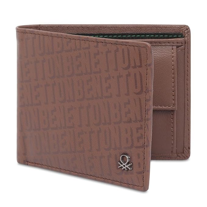 United Colors OF Benetton Men Owens Global Coin Wallet - Tan