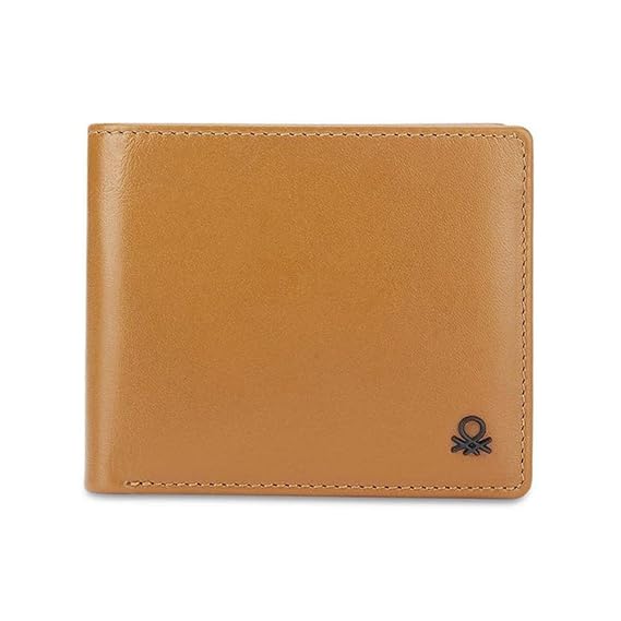 United Colors OF Benetton  Brenon Men Leather Wallet - Tan