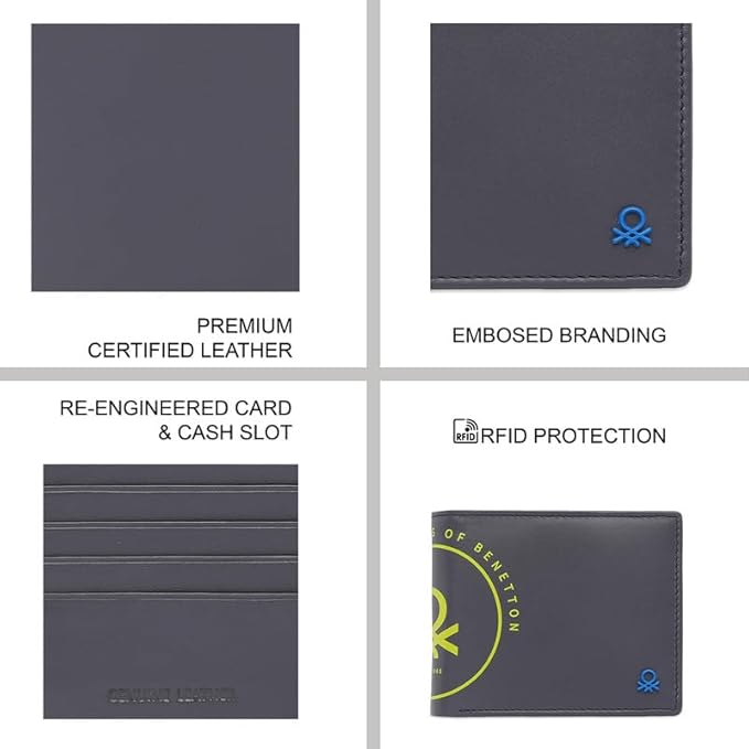 United Colors OF Benetton Men Tuxis Global Coin Wallet - Navy