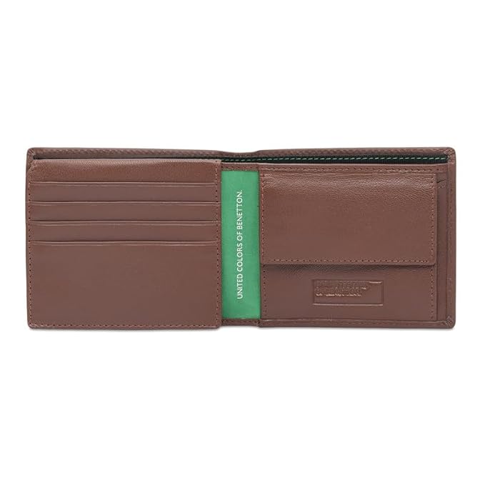 United Colors OF Benetton Men Tuxis Multicard Coin Wallet - Tan